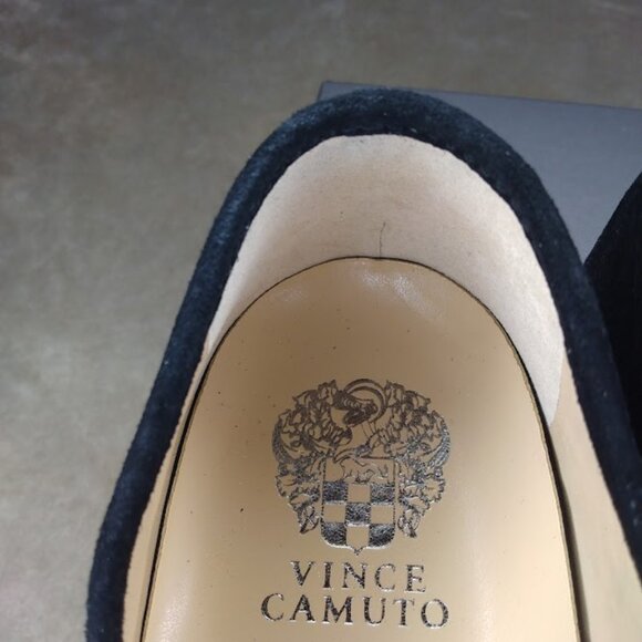 Vince Camuto Barita Black Suede Rhinestone Slip-On Sneakers 9.5 Wide Holiday - Picture 15 of 16